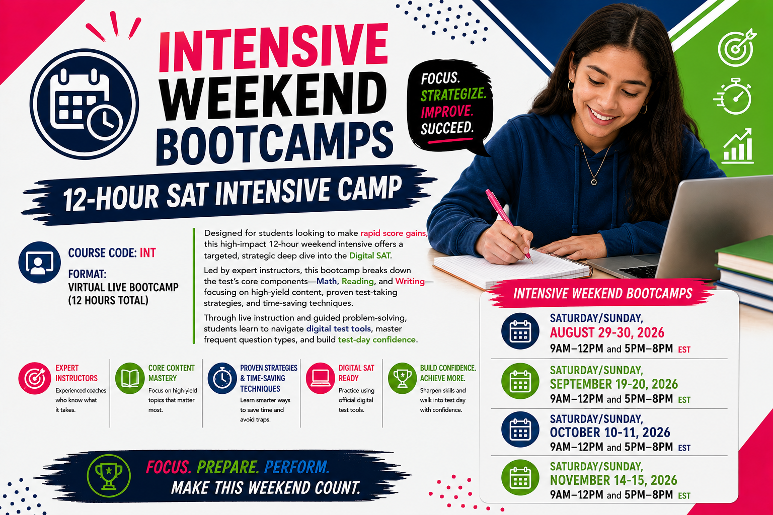 12-Hour SAT Intensive Camp